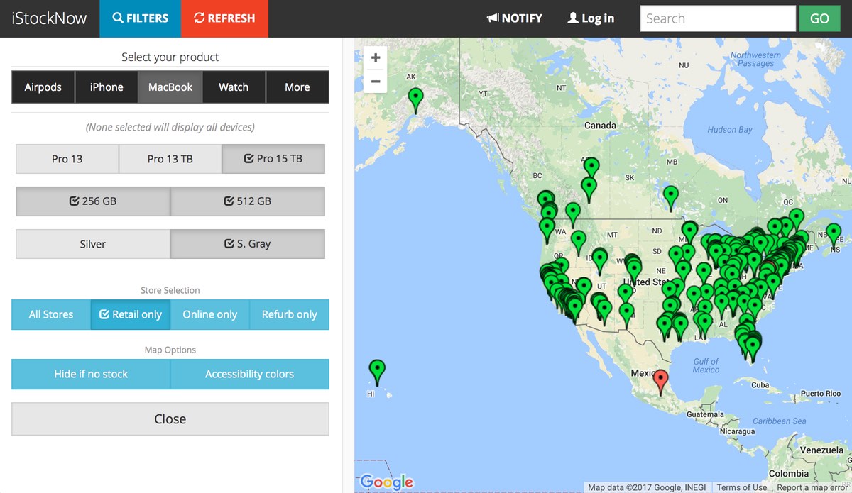 Useful site: iStockNow finds Apple products – The Robservatory