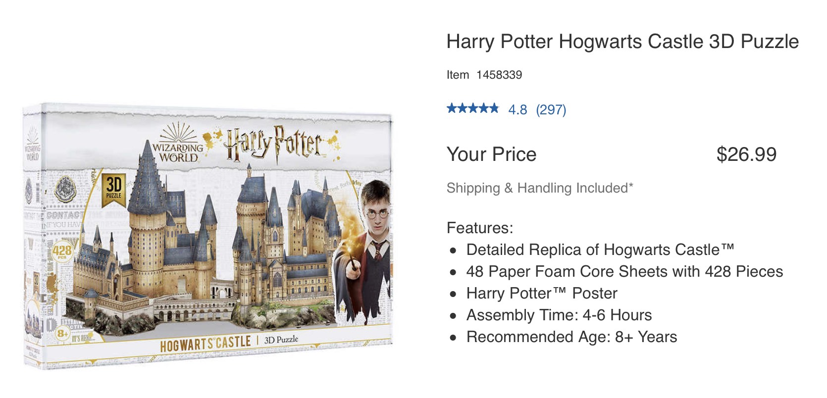 Hogwarts castle costco hot sale