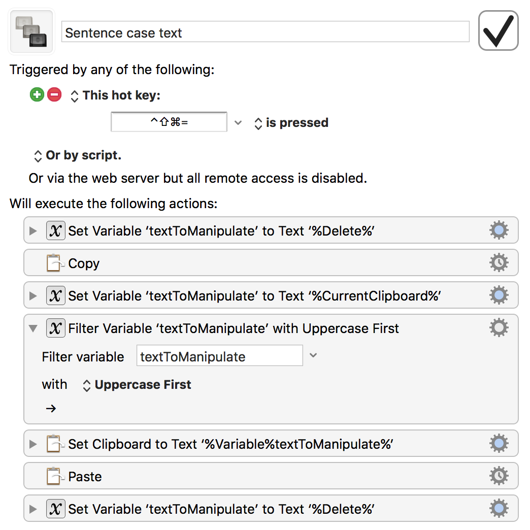 Transforming Text Via Keyboard Maestro The Robservatory