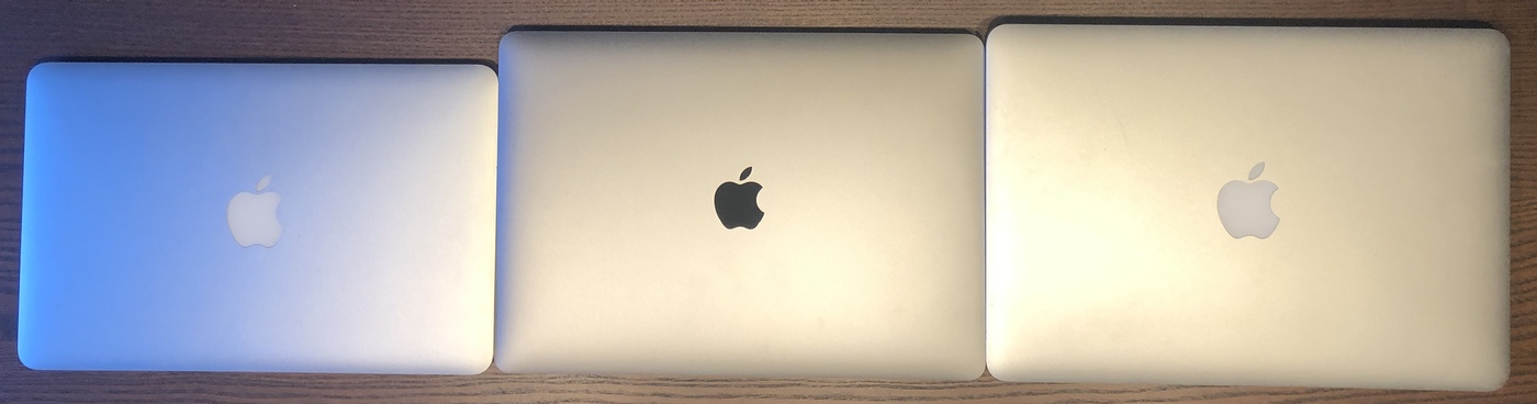 18 Macbook Air Versus Some Of Its Aged Predecessors The Robservatory