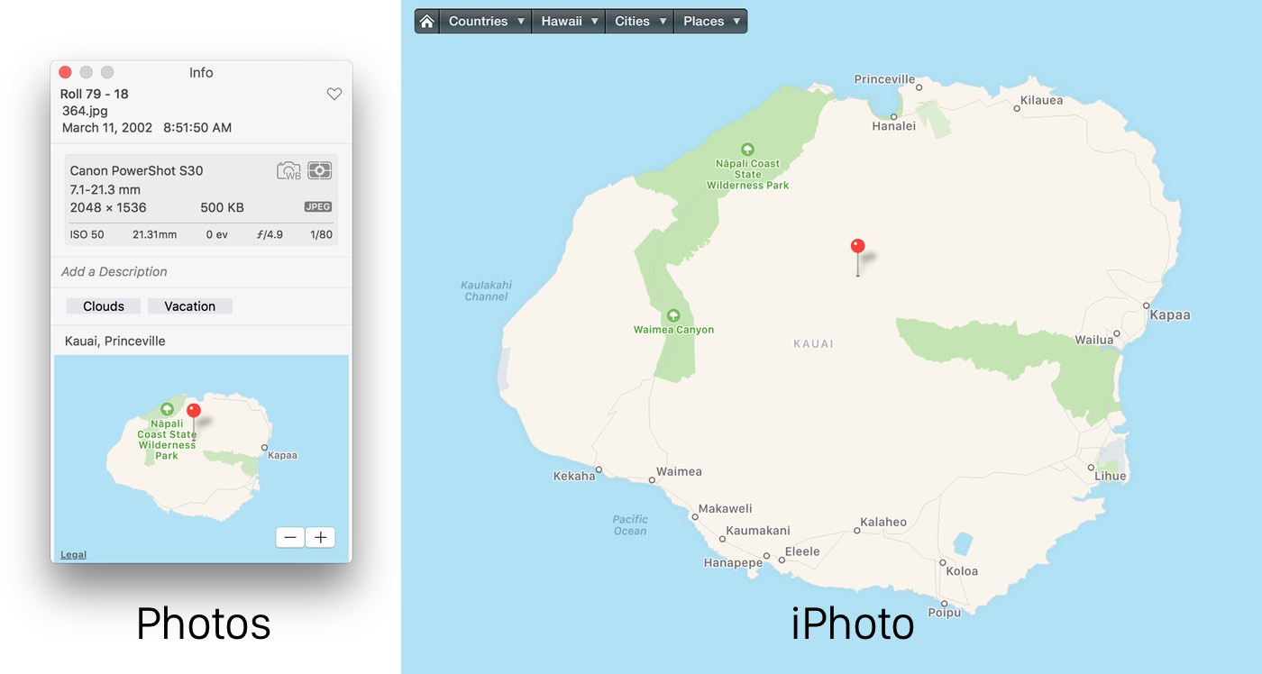 iphoto locations